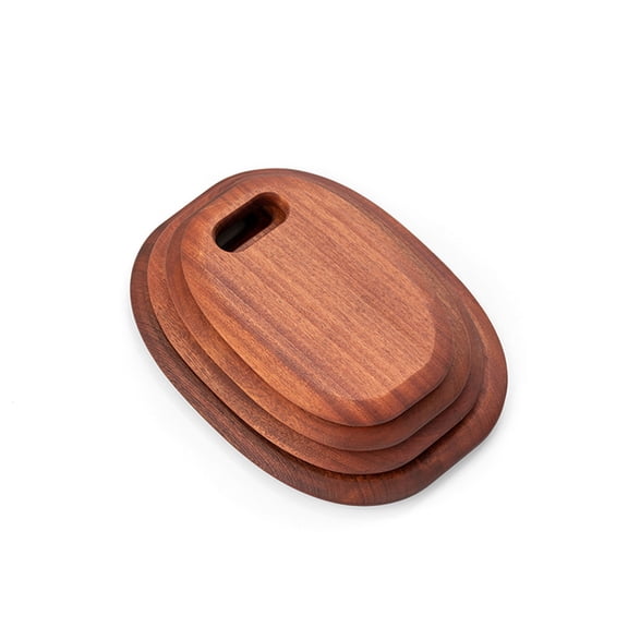 Masteelf Brown Wood Chopping Board Cutting Block Kitchen Prep Board and Sturdy