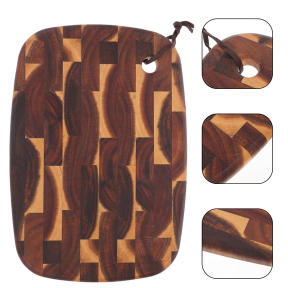 Masteelf Wood Cutting Board for Home Use with Smooth Edges and Surfaces Multi 11.8 x 8.27 inches