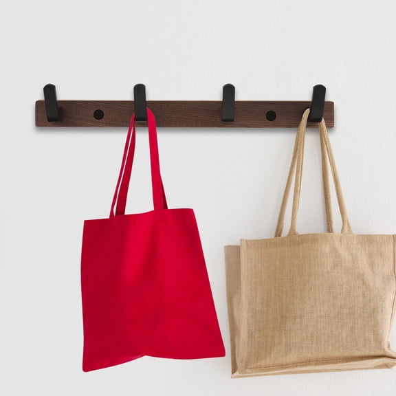 Masteelf Wood Wall Hooks Modern for Home Decoration and Functionality Light Brown