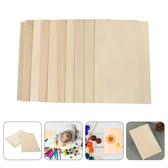 Masteelf Unfinished Basswood Sheets for Crafts, Wooden Boards for Creative Projects, , Ideal for Art and Model Making