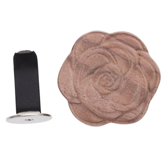 Masteelf Wooden Essential Oil Diffuser for Aromatherapy and Home Decoration with Magnet Clip Brown 4 Inch