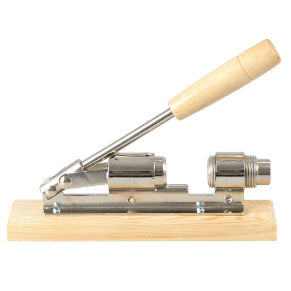 Masteelf Wooden Hand-press Mechanical Walnut Metal Nut Nutcracker
