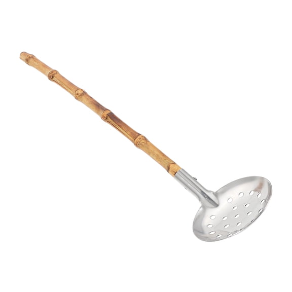 Masteelf Wooden Handle Filter Spoon Hot Soup Colander Wonton