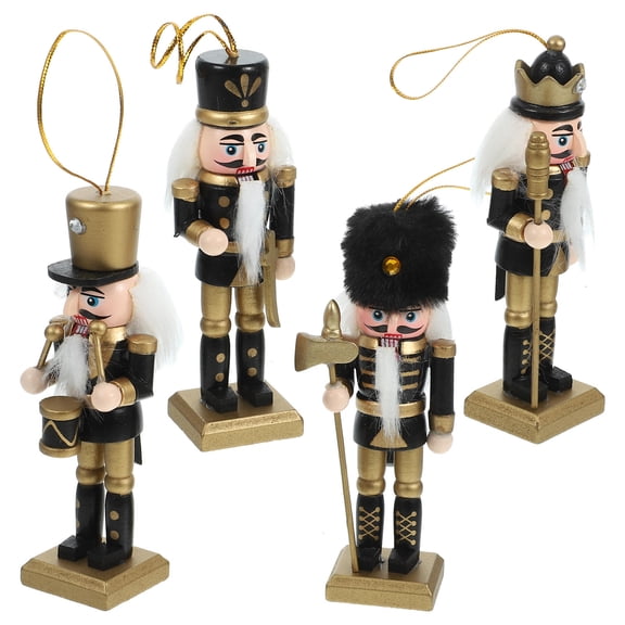 Masteelf Wooden Nutcracker Decoration for Christmas Desktop Multi Pieces