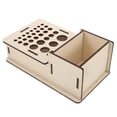 thumbnail image 1 of Masteelf Wooden PU Tool Holder Wood PU Hand Craft Tool Organizer Wooden Craft Tool Box Tool Storage Holder for Working Making Punch Tools Organization, 1 of 8