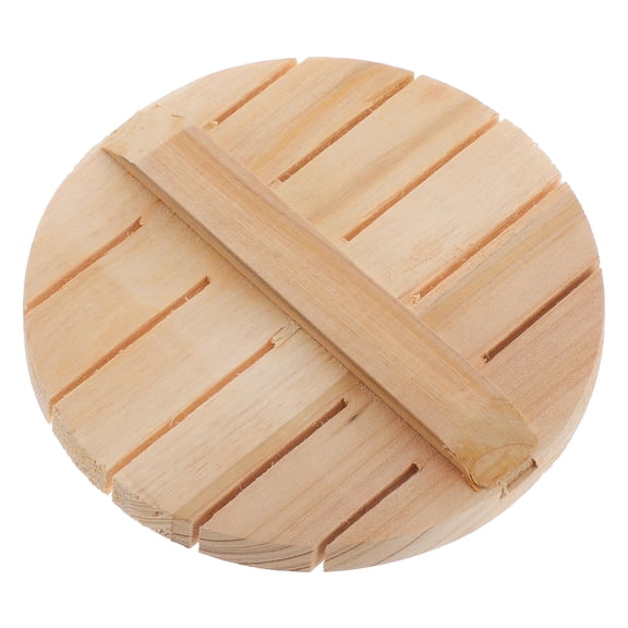 Masteelf 16cm Wooden Rice Steamer Platform Base Frame Replacement Parts for Home Kitchen Cooking Accessories