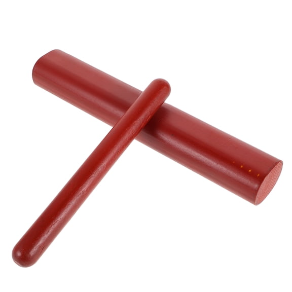 IDEANATEGRATE Traditional Chinese Opera Design Orff Percussion Instrument Stick Brown 1 Pair