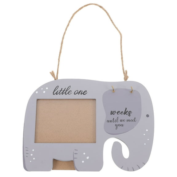 Masteelf Wooden Sonogram Photo Frame for with Light Grey Color and Sturdy Design 4x6 Inch