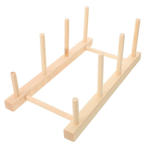Thread Holder for Large Spools 1 Set Thread Stand Wood Braid Rack Spool Organizer