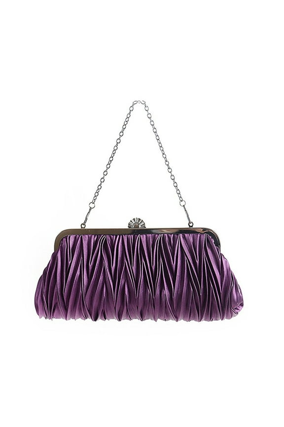 Wrinkle Bag Fabric Lining Clutch Cash Dinner Party Bridesmaid