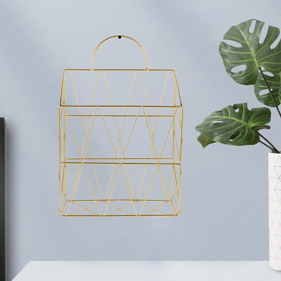 Masteelf Yellow WallMounted Storage Shelf Made of Iron for Home Kitchen Bedroom Bathroom Office 7.87x3.94x15.75 Inches