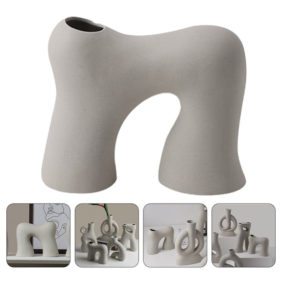 Masteelf  Z Tall White Vase Hydroponic Decoration High Class Ceramics Office