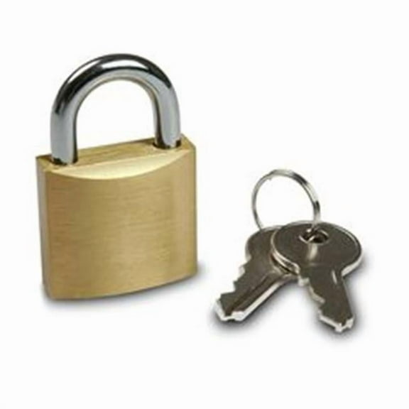 Master Lock Keyed Padlock, 9/16 in,Rectangle,Gold 4130KAWWG
