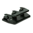 thumbnail image 1 of Master 20-Sheet Three-Hole Punch, Oversized Handle, 9/32" Holes, Steel, Black, 1 of 3