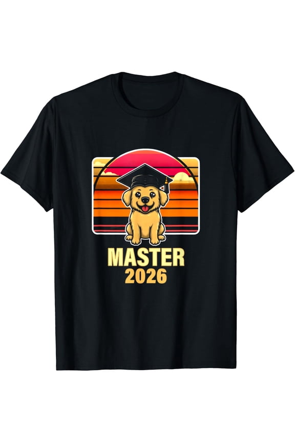 Master 2026 Graduate Masters Degree Uni Thesis Mba Dog T-Shirt 538 All Size S-5Xl