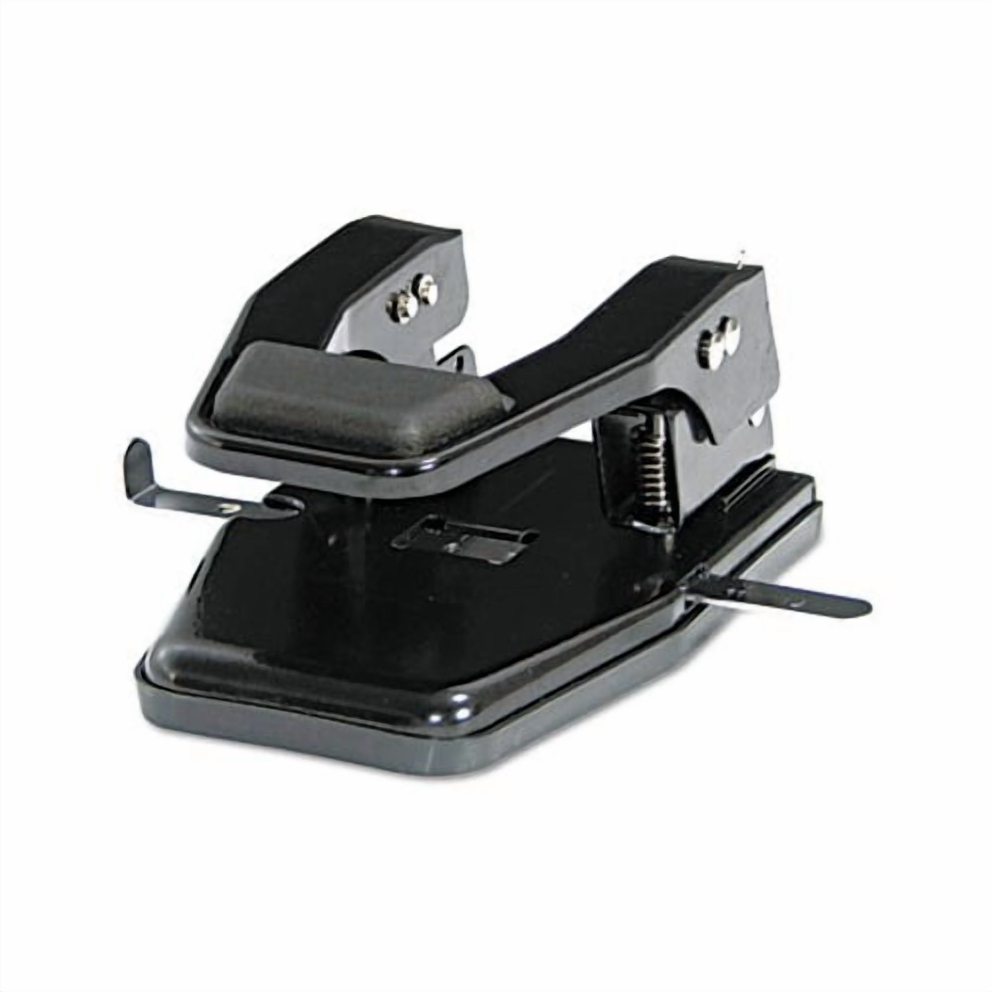 Master 40-Sheet Heavy-Duty Two-Hole Punch, 9/32" Holes, Padded Handle, Black