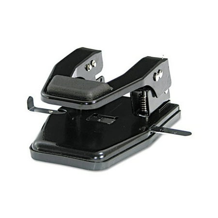 Master 40-Sheet Heavy-Duty Two-Hole Punch, 9/32" Holes, Padded Handle, Black