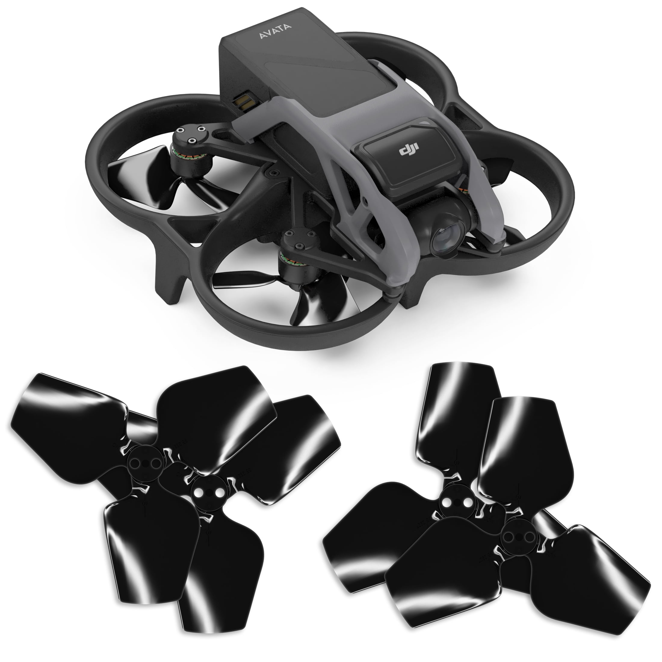 Master Airscrew 3Blade Upgrade Propellers for DJI Avata Black, 4 pcs
