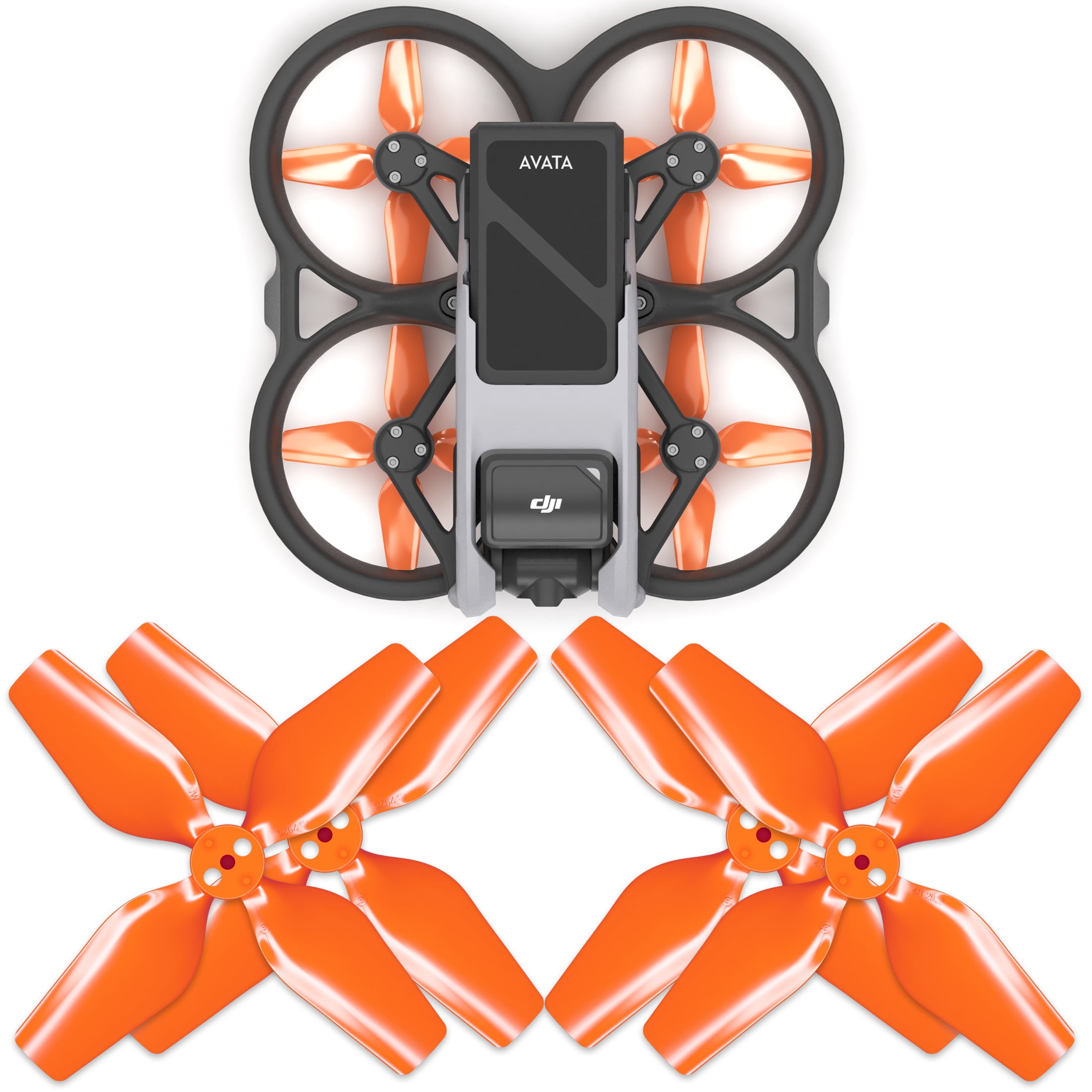 Master Airscrew 4 Blade Upgrade Propellers for DJI Avata Orange 4 Master Airscrew 4 Blade Upgrade Propellers for DJI Avata Orange 4