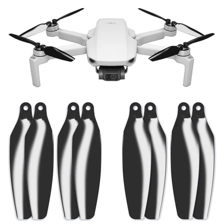 Master Airscrew Stealth Propellers for DJI Mini 2, Mini 2 SE, Mini SE & Mini 4K - Black, 4 propellers in set