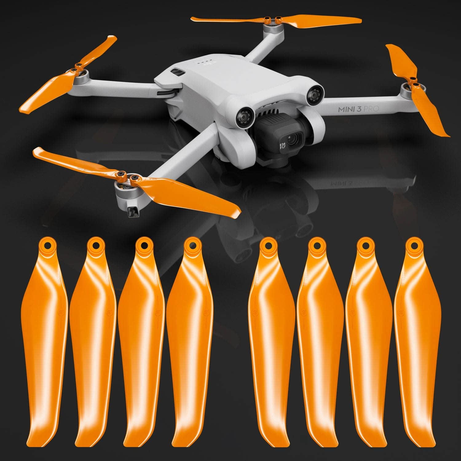 Master Airscrew Stealth Propellers for DJI Mini 3 Pro Mini 4 Pro Orange 4 propellers in Set Walmart