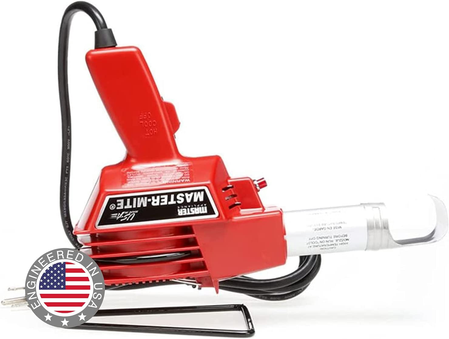 Master Appliance 10008 Master Mite Heat Gun, Quiet Low Airflow Motor, 650 Degrees F, 120 Volt, 475 Watts, Assembled in the USA