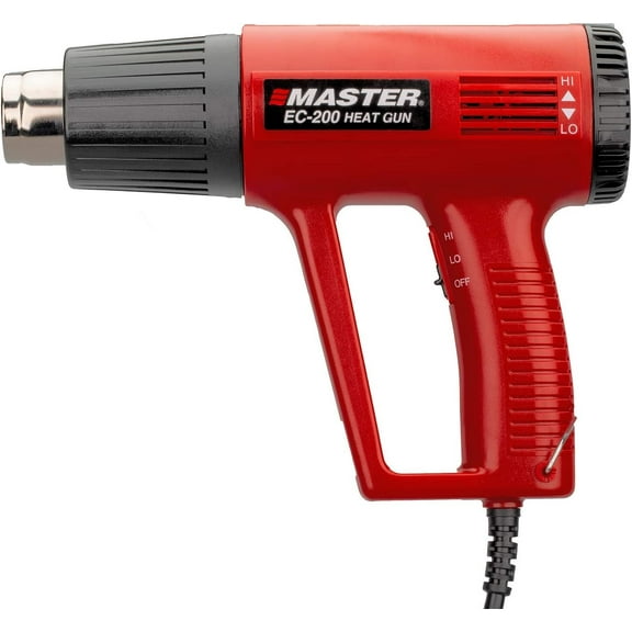 Master Appliance EC-200 Variable Temperature Heat Gun, Hot Air Gun, 120V, 10 Amps, 1200W, for shrink wrap, wire connectors, shrink tubing, crafts, stripping paint