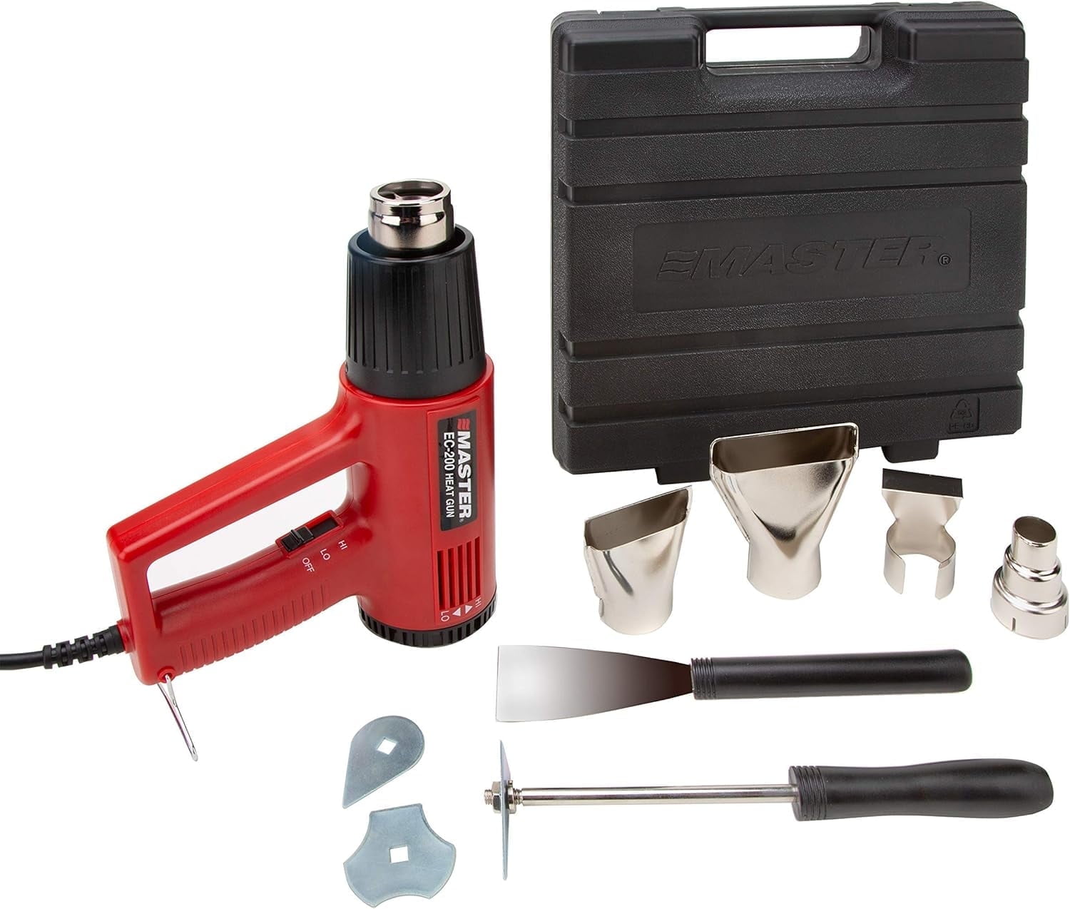 Master Appliance EC-200K Variable Temperature Heat Gun Kit with 120V, 10 Amps, 1200W