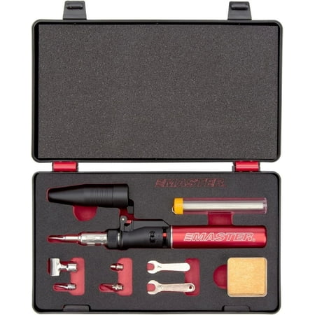 Master Appliance PI-40SiK Soldering Iron Kit with Cordless Butane Soldering Iron, 7-Piece Kit