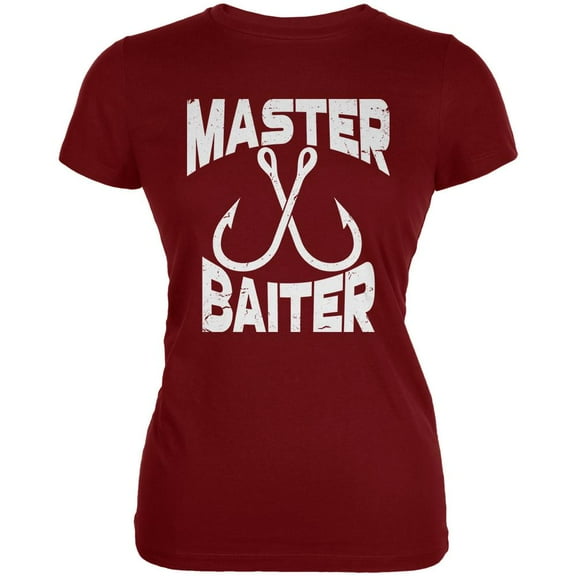 Master Baiter Fishing Juniors Soft T Shirt Garnet Red MD