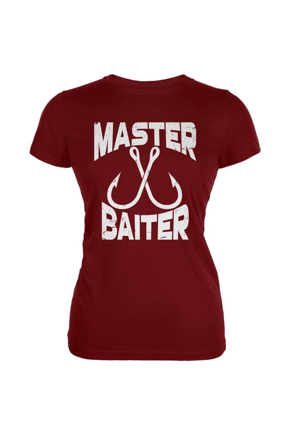 Master Baiter Fishing Juniors Soft T Shirt Garnet Red SM