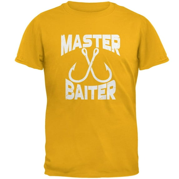 Master Baiter Fishing Mens T Shirt Gold 3X-LG