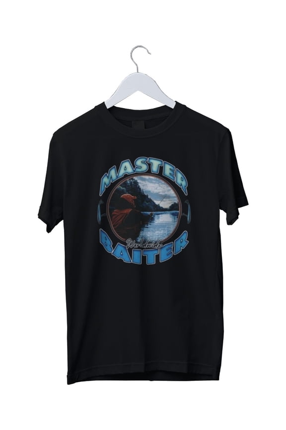 Master Baiter Funny Fishing Graphic T-Shirt Mens Unisex S M L XL 2 3 4 XL