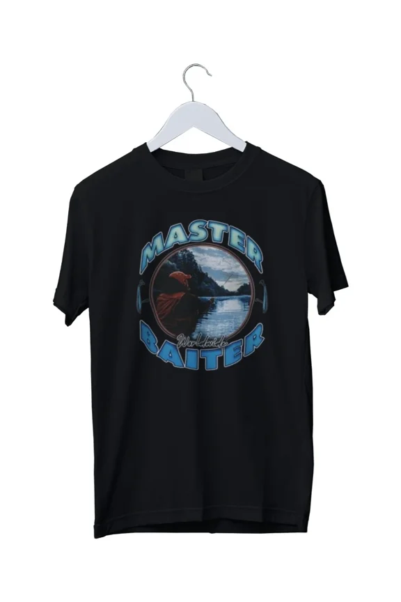 Master Baiter Funny Fishing Graphic T-Shirt Mens Unisex S M L XL 2 3 4 XL