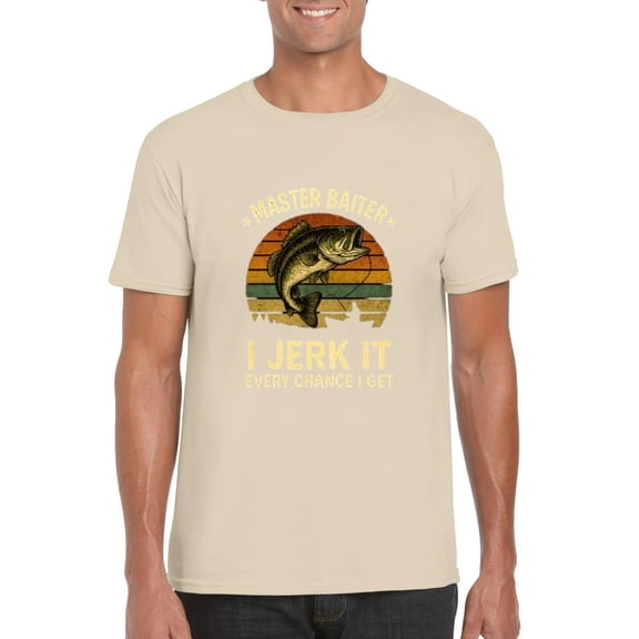 Master Baiter Kayak Fishing-Shirt Dad Grandpa Bass Fish Angler T-Shirt, for men & women, up to size 5XL