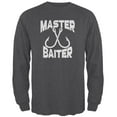 thumbnail image 1 of Master Baiter Mens Long Sleeve T Shirt Deep Heather SM, 1 of 1