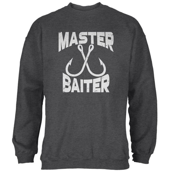 Master Baiter Mens Sweatshirt Deep Heather 2XL