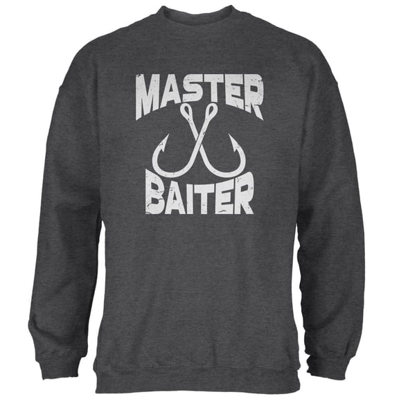 Master Baiter Mens Sweatshirt Deep Heather X-LG