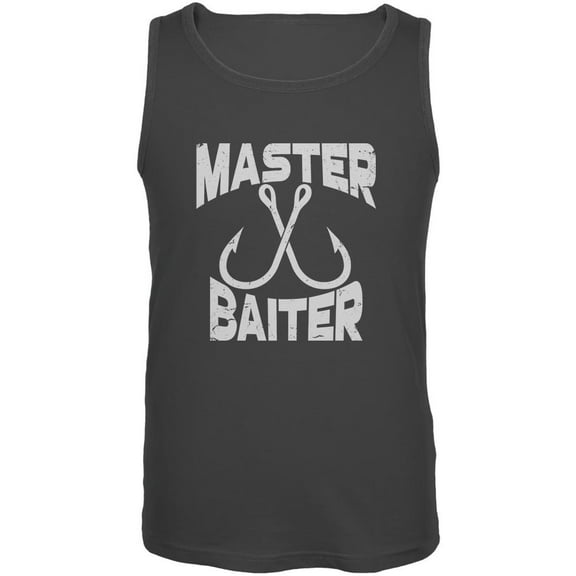 Master Baiter Mens Tank Top Charcoal X-LG