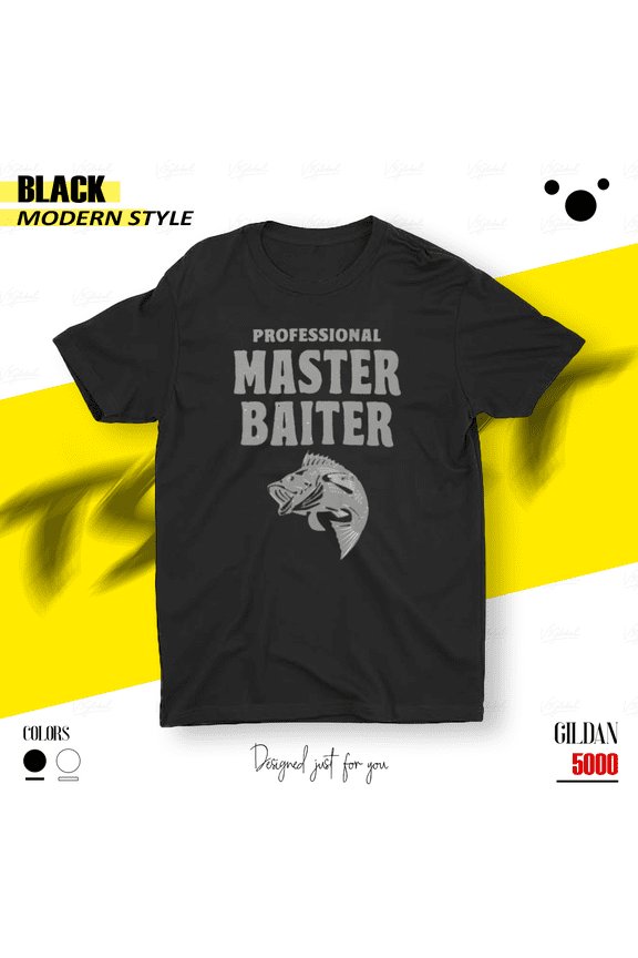 Master Baiter The Ultimate Fisherman Funny Angler Unisex T-Shirt, for Men & Women, up to Size 5XL