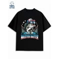 thumbnail image 1 of Master Baiter USA men fish 180G 100% Cotton black for 60 year old for 60 year old Vintage Unisex Shirt Printed tshirts Retro Unisex Shirt Cotton tshirts Retro Unisex Shirt Graphic Tee tshirts, 1 of 7