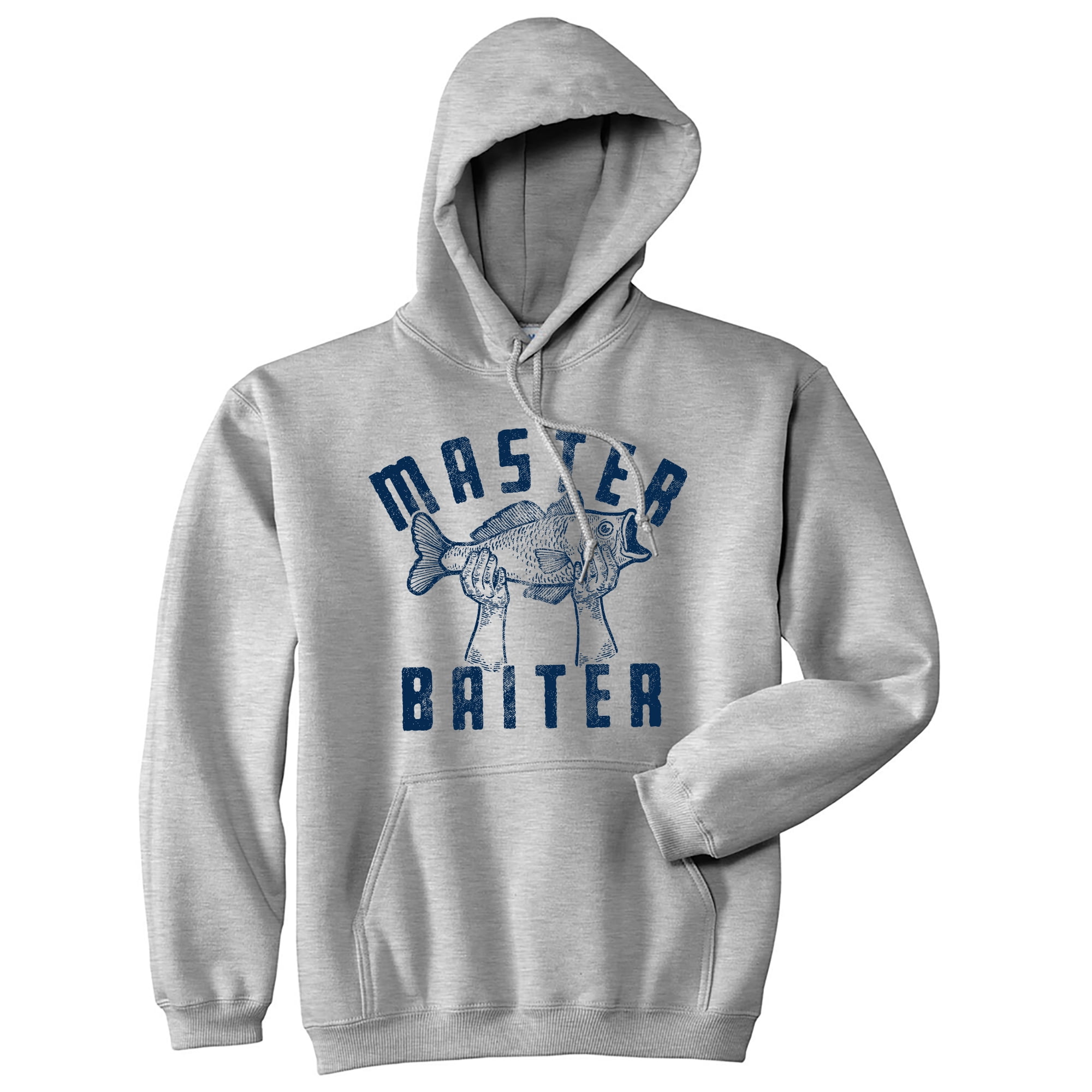 Master Baiter Unisex Hoodie Funny Fishing Fathers Day Sarcastic