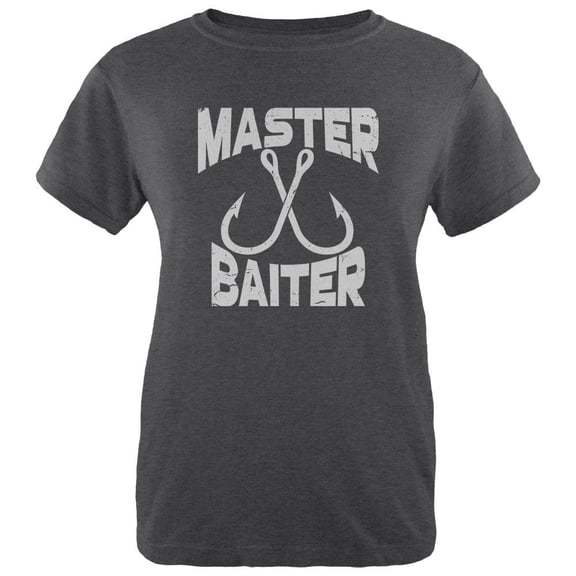 Master Baiter Womens Heather T Shirt Deep Heather LG
