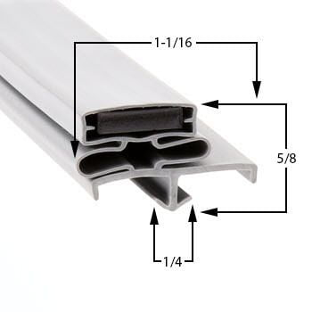 Master-Bilt Compatible 31 5/8 x 77 1/2 Door Gasket