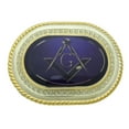 thumbnail image 1 of Master Blue Mason Masonic Fraternal Compass Masonry Freemasonry Belt Buckle New, 1 of 2