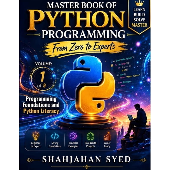 Master Book of Python Programming (from Master Book for Python Programming (From Zero to Experts): Volume 1, Book 1, (Paperback)