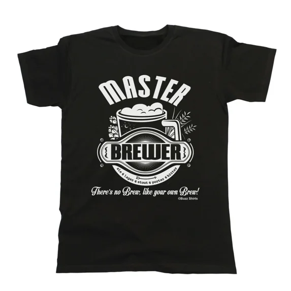 Master Brewer Mens Cotton T-Shirt Eco Friendly Christmas Gift Father