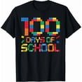 thumbnail image 1 of Master Builder 100 Days of School Shirt Kids Building Blocks T-Shirt, 1 of 6