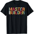thumbnail image 1 of Master Builder Cool Builder Building Blocks Set Toys T-Shirt, 1 of 5