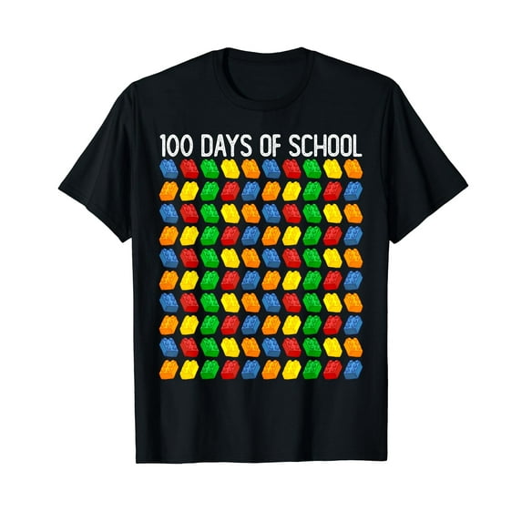 Master Builder Funny Building Blocks 100 Days of School Kids T-Shirt